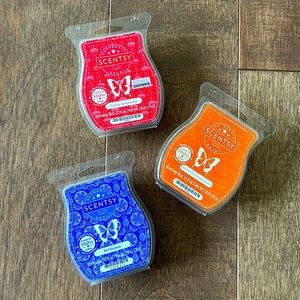 NWT Scentsy Wax Bars in Cherry Almond Pie, Vanilla Cinnamon Maple & Be Fabulous
